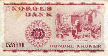 Norway 100 Kroner VF (See large scan) pick #: 38h