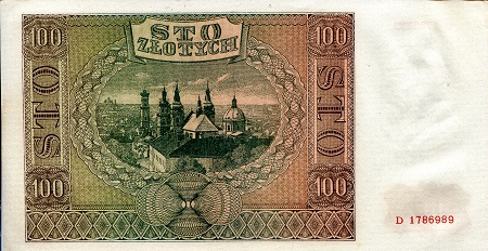 Poland 100 Zlotych VF+ (see large scan) pick #: 103