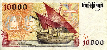 Portugal 10,000 Escudos VF (see large scan) pick #: 191a