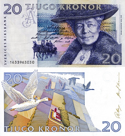 Sweden 20 Kronor Pick Number: 61a UNC Banknote