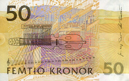 Sweden 50 Kronor aUNC (Small crimp BLH corner) pick #: 62a