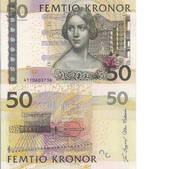 Sweden 50 Kronor Pick Number: 64a UNC Banknote
