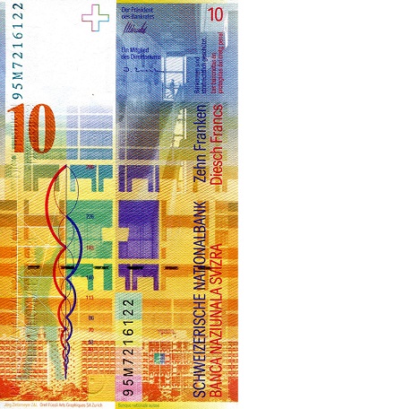 Switzerland  10 Francs UNC pick #: 66a