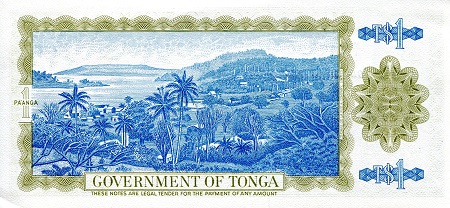 Tonga 1 Pa'anga aUNC/XF (see scan) pick #: 19c