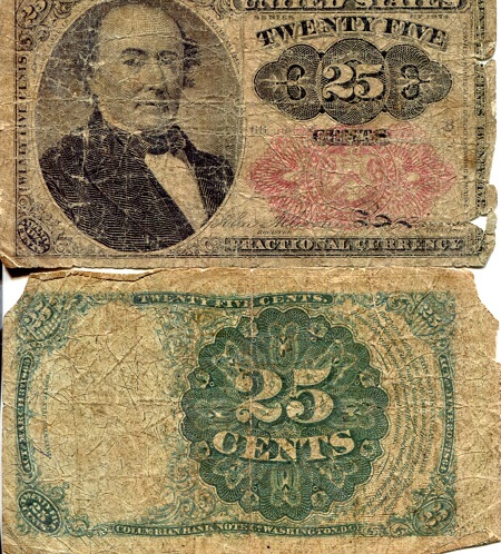 USA - Fractional Currency 50 Cents Pick Number: 123b (I believe) G/Poor (See large scan) Banknote