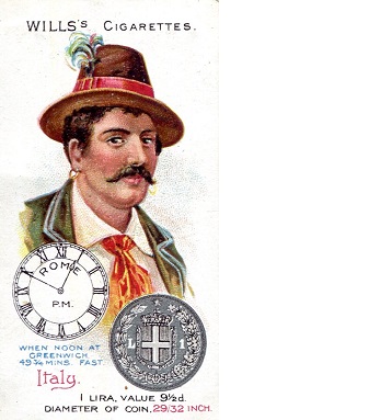 Italy   Wills Cigarette Card Good