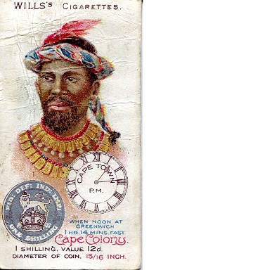 South Africa  Wills Cigarette Card Poor (many creases)