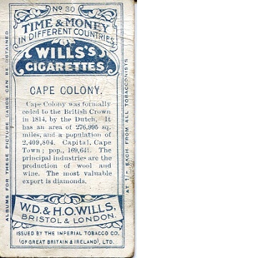 Wills Cigarette Card