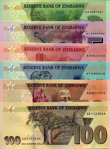 Zimbabwe 2 - 100 Dollars UNC pick #: New