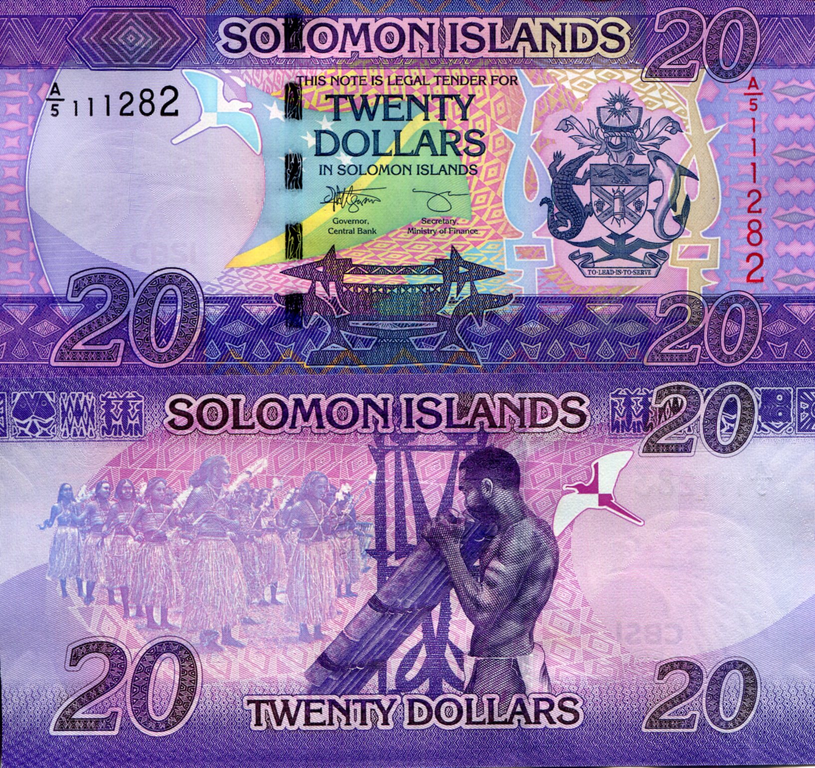 Solomon Islands 20 Dollars UNC pick #: 34b
