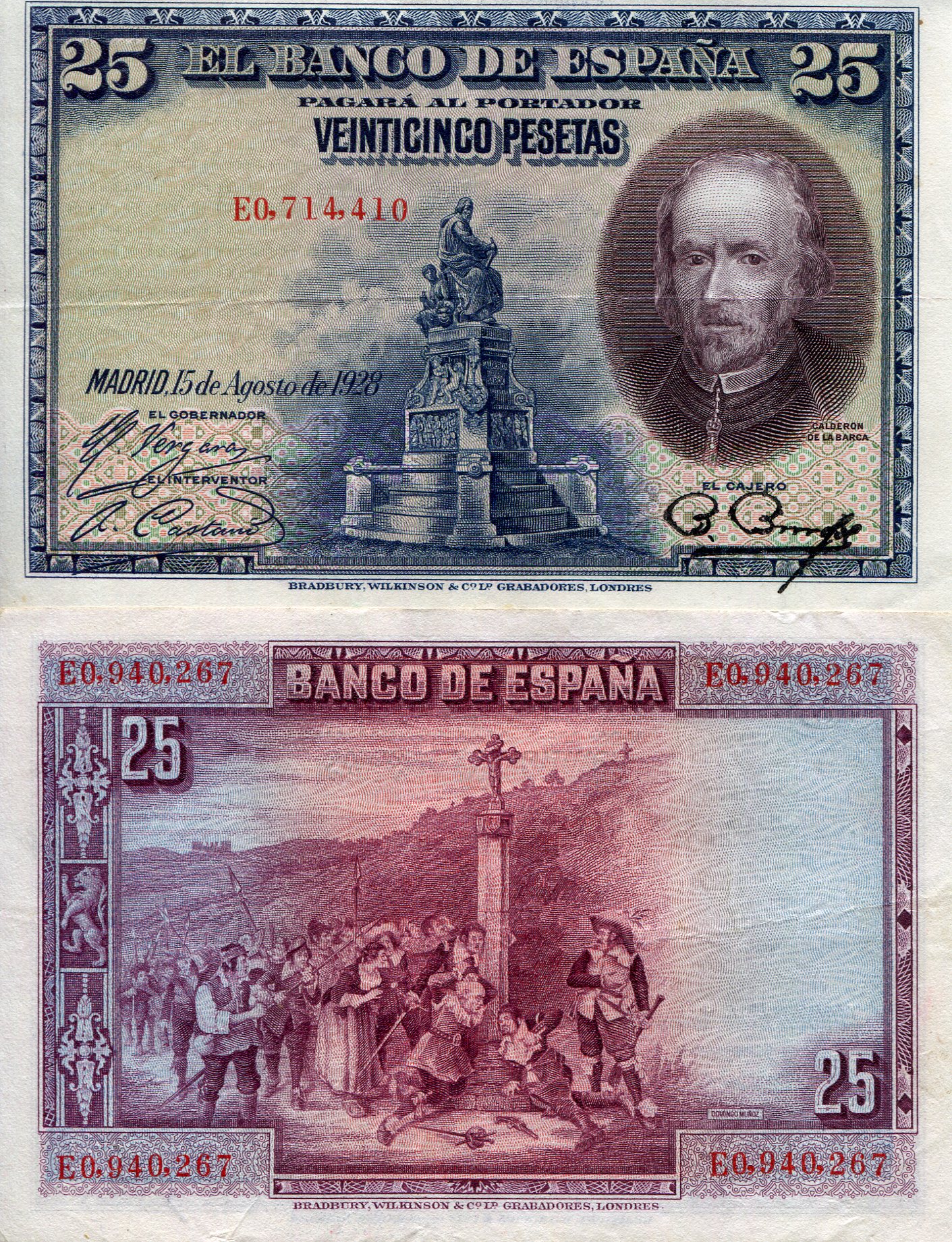 Spain 25 Pesetas VF pick #: 74b