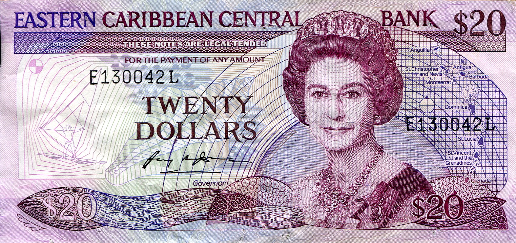 Saint Lucia 20 Dollar F (see large scan) pick #: 20L
