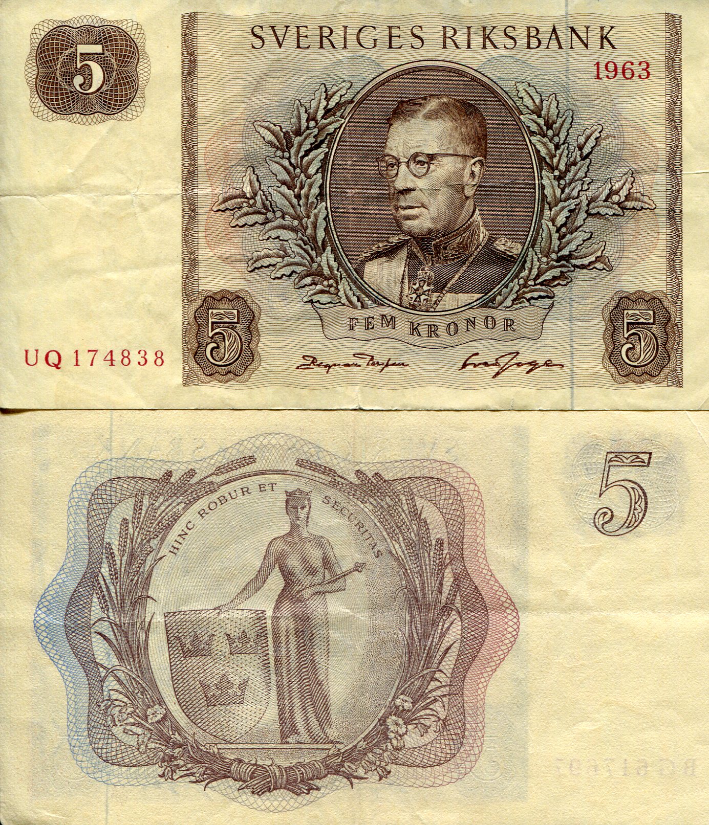 Sweden 5 Kronor VF pick #: 50b