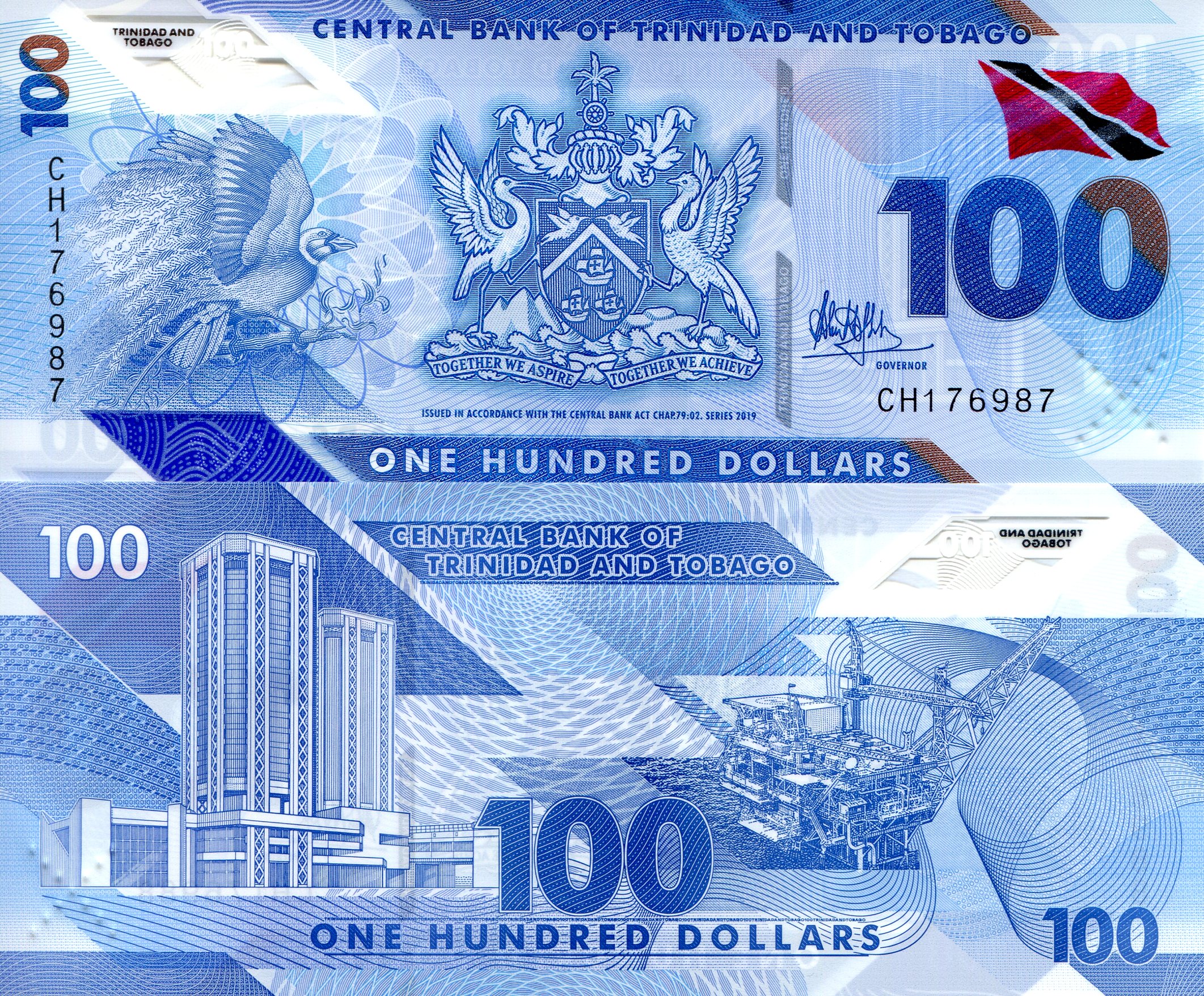 Trinidad and Tobago 100 Dollars UNC pick #: New