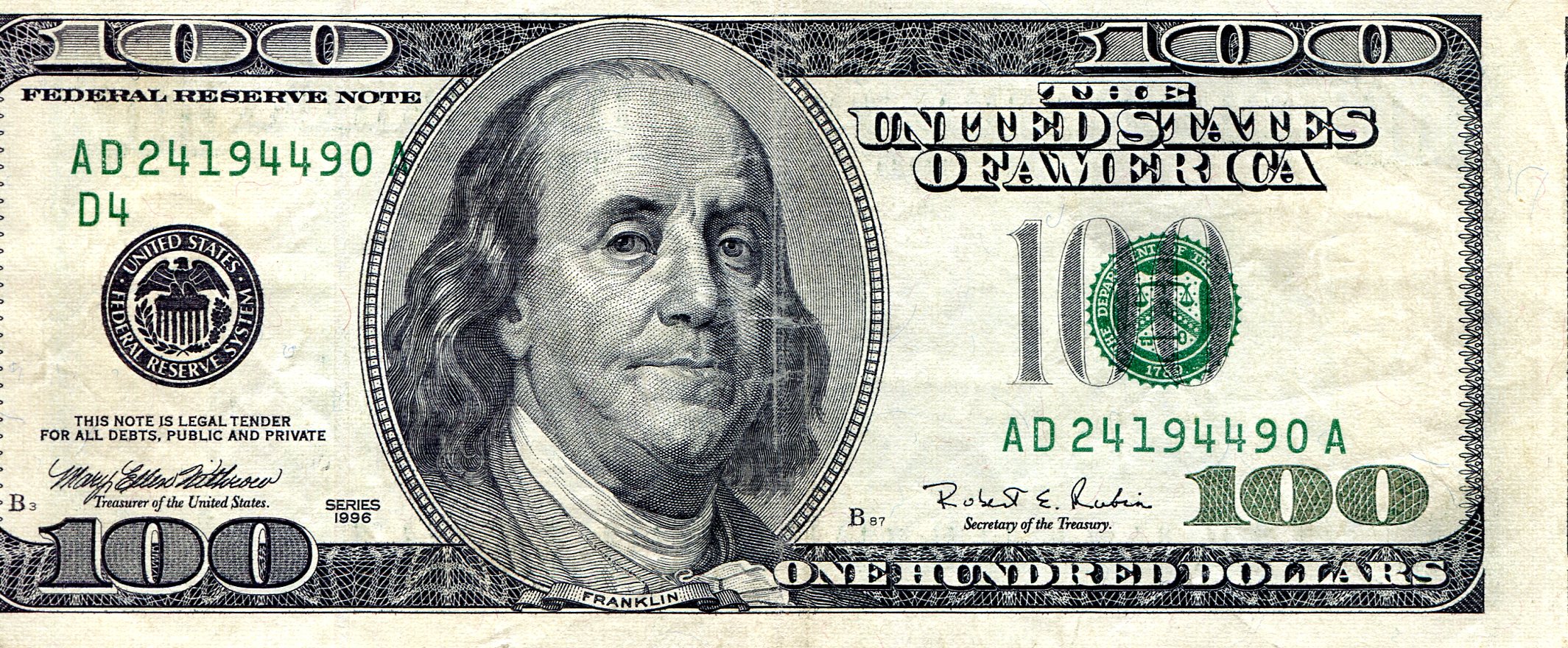 USA - Current Issues 100 Dollars VF pick #: 503