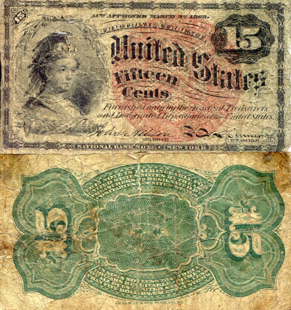 USA - Fractional Currency 15 Cents G (see large scan) pick #: 116c (?)