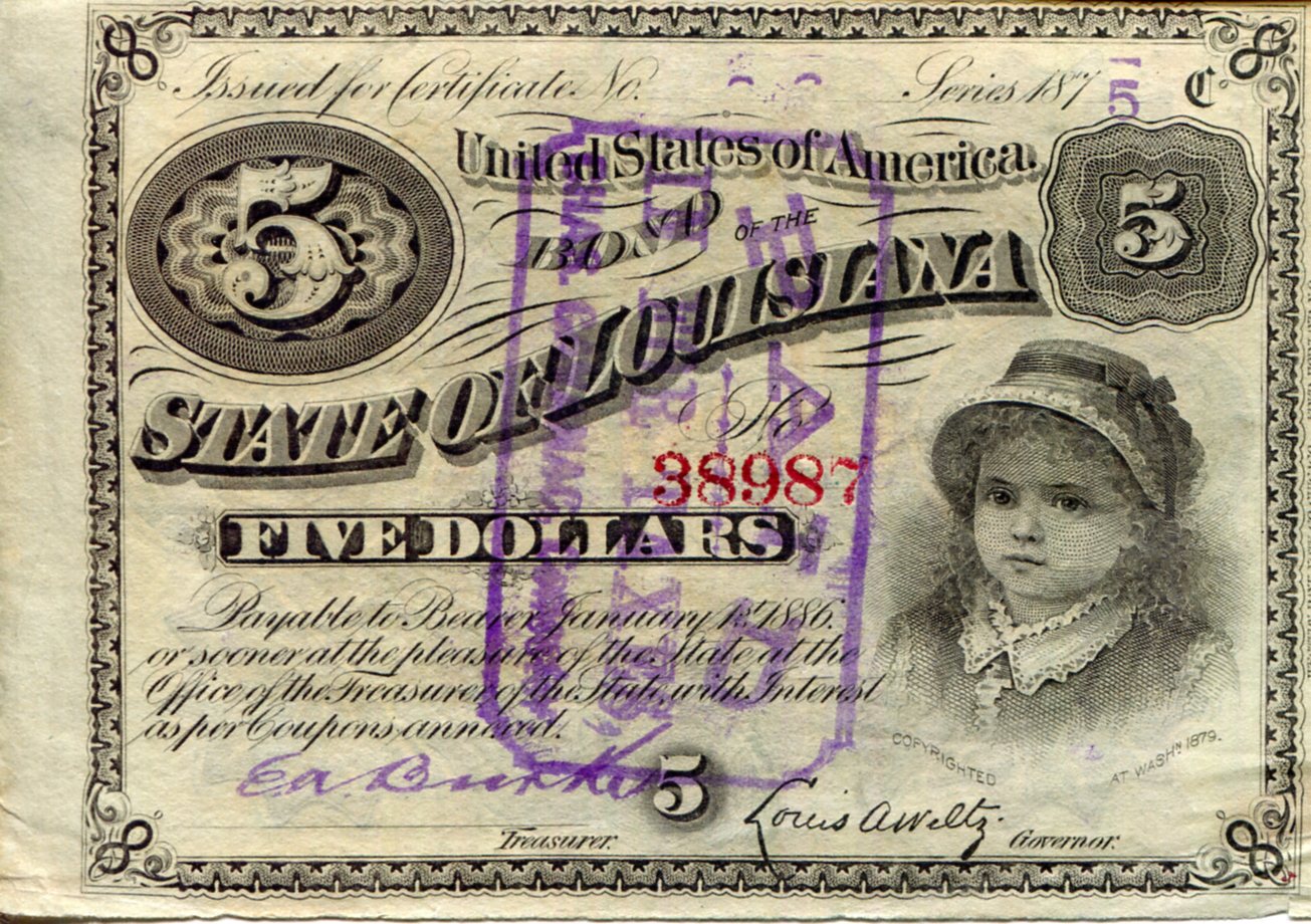 USA - Local Currency and Scrip 5 Dollars VF/F (See large scan) pick #: NP