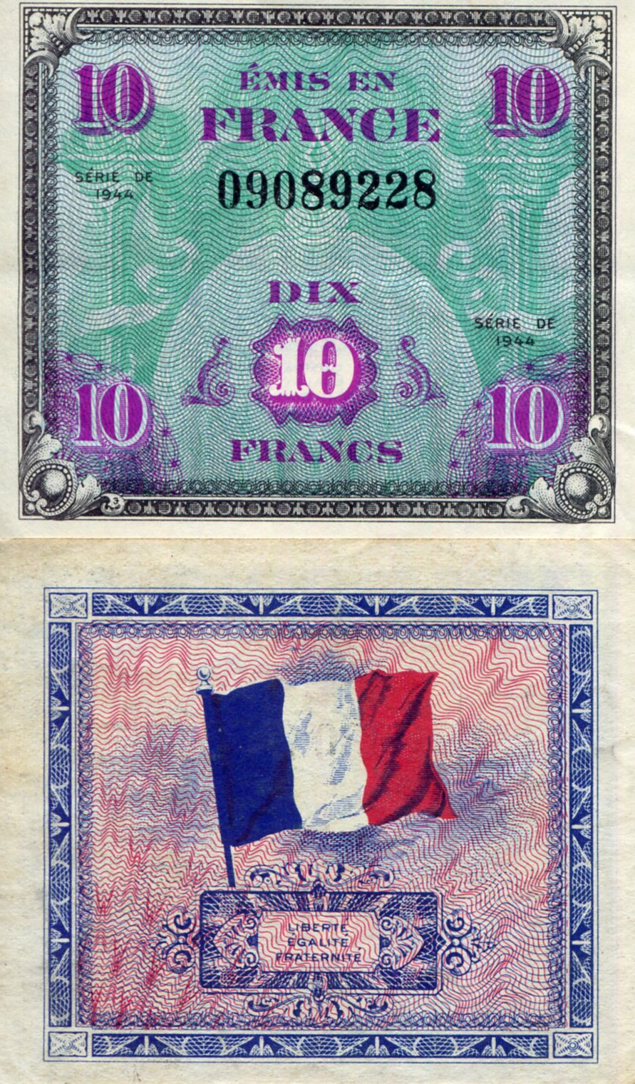 France 10 Francs VF (See large scan) pick #: 116a
