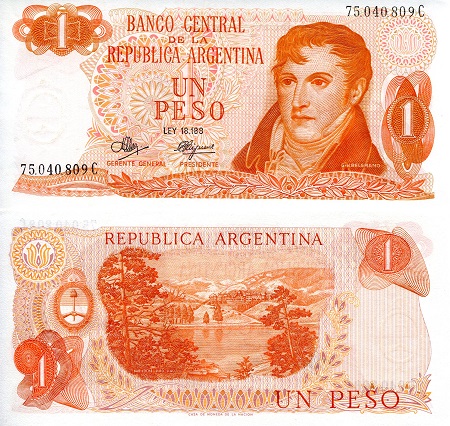 Argentina  Pesos banknotes