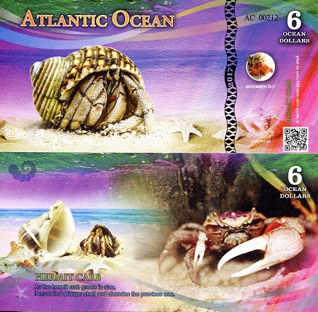 Atlantic Ocean Dollars fun notes