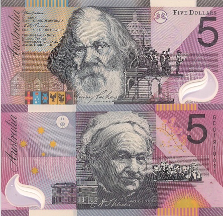 Australia  Dollars and Pounds banknotes