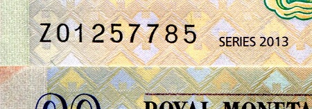 Bhutan 10 Ngultrum aUNC (minor corner issues) pick #: 29r