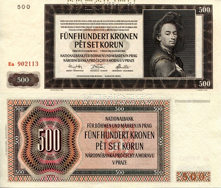 Bohemia & Moravia  Koruna banknotes