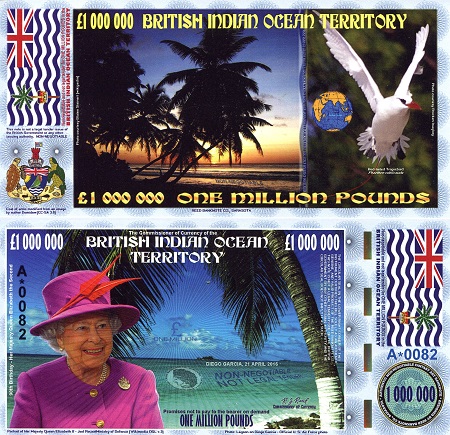 British Indian Ocean Territory Pounds fun notes