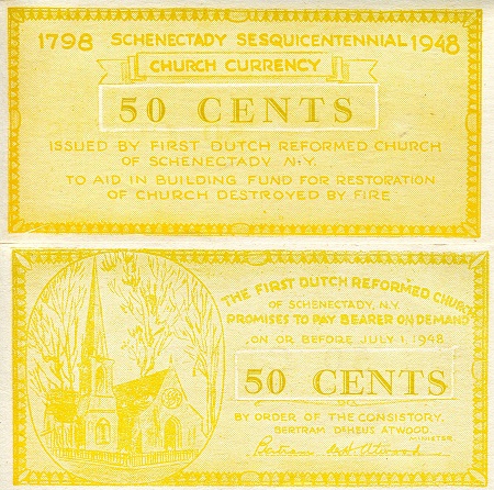 USA - Local Currency and Scrip 50 Cents Pick Number: NP UNC Banknote