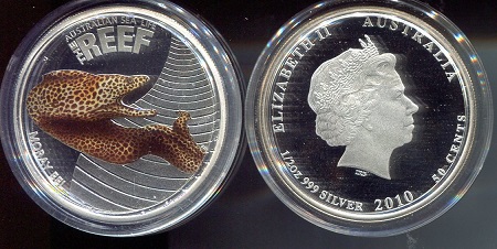 Australia 50 Cents Silver Coins - Gem (outer box - damage at end)