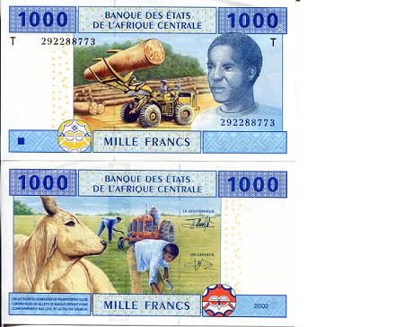 Congo Republic 1,000 Francs Pick Number: 107Ta UNC Banknote