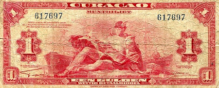 Curacao Guilder banknotes