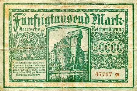 Danzig Marks banknotes