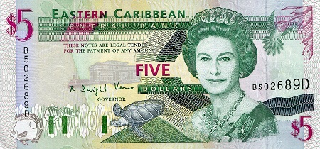 Dominica  Dollars banknotes