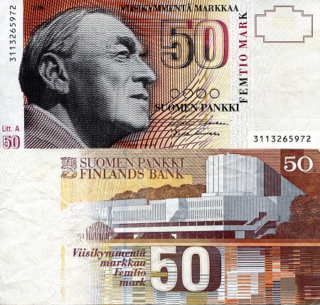 Finland 50 Markkaa Pick Number: 118 VF Banknote