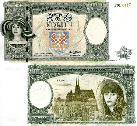 Moravia Korun fun notes