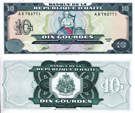 Haiti Gourdes banknotes