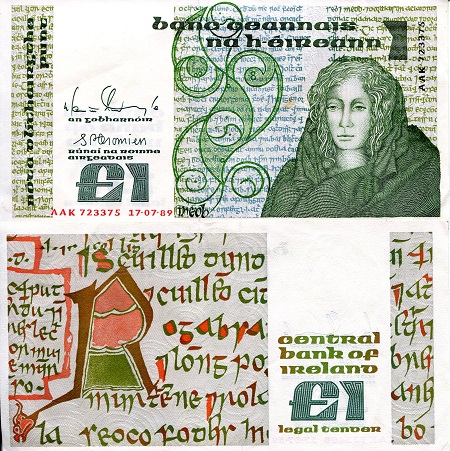 Ireland (Eire) Punt and Pounds banknotes