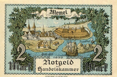 Memel 12 Pfennig Pick Number: 3 XF (see large scan) Banknote