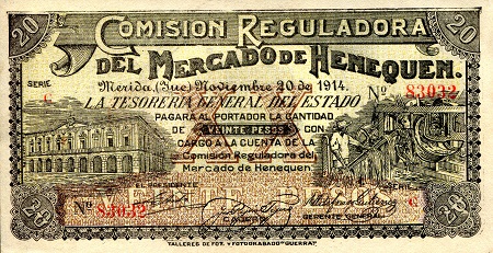Mexico 20 Peso Pick Number: S1124a aUNC (see large scan) Banknote