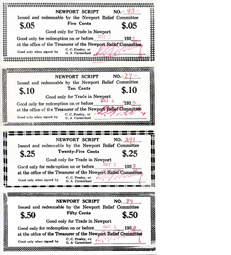 USA - Local Currency and Scrip 5 - 50 Cents Pick Number: NP Not Graded (see large scan) Banknote
