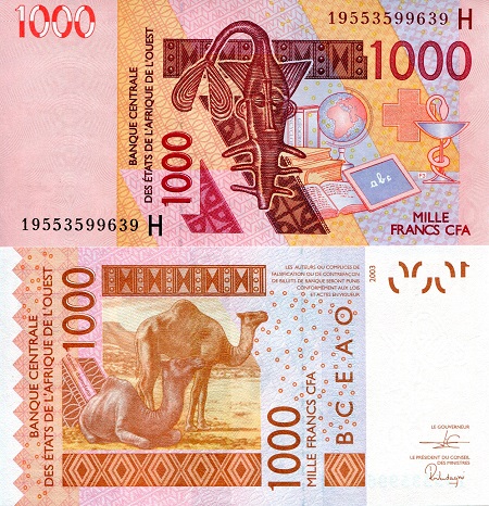 Niger 1,000 Francs Pick Number: 615Hp-New UNC Banknote