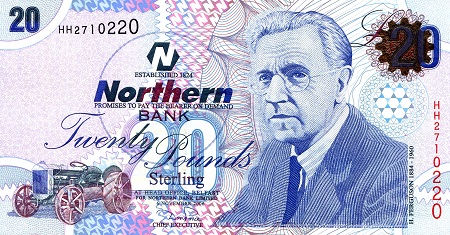 Ireland, North 20 Pounds Pick Number: 207b UNC  Banknote