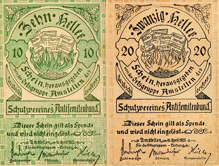 Austria (Regional) Heller banknotes