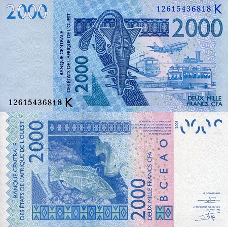 Senegal Francs banknotes