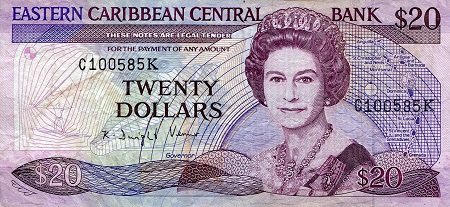 Saint Kitts and Nevis Dollar banknotes