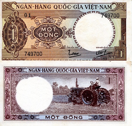 Vietnam South Dong banknotes