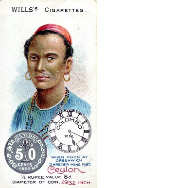 Ceylon Wills Cigarette Card Good to Fair