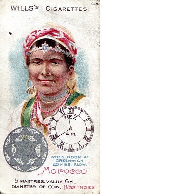 Morocco Wills Cigarette Card Fair (corner issues, marks)