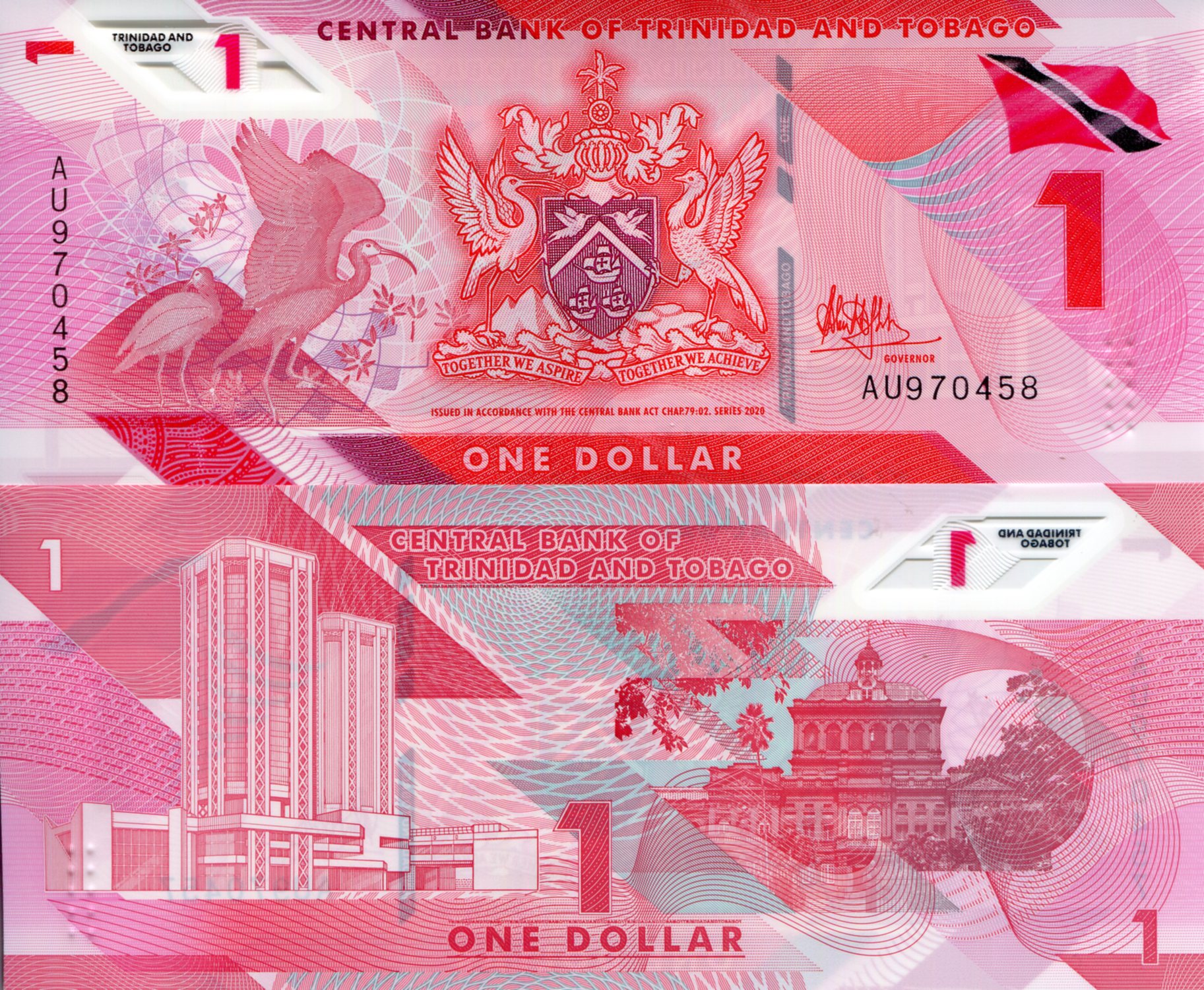 Trinidad and Tobago 1 Dollar UNC pick #: New